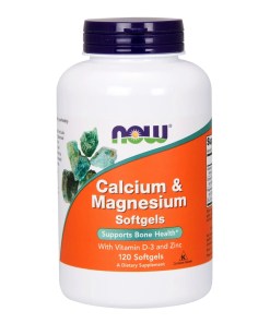 Calcium & Magnesium with Vit D and Zinc - 120 softgels
