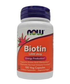 Biotin, 1000mcg - 100 vcaps