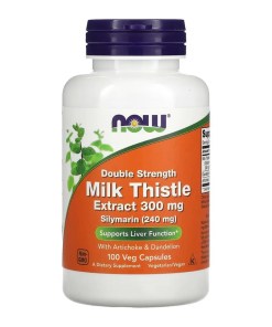 Milk Thistle Extract with Artichoke & Dandelion, 300mg Double Strength - 100 vcaps