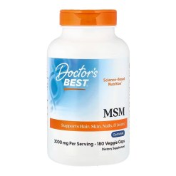 Doctor's Best MSM with OptiMSM, 3000mg - 180 vcaps