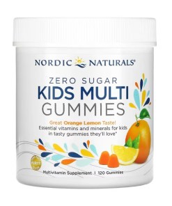 Kids Multi Zero Sugar, Orange Lemon - 120 gummies