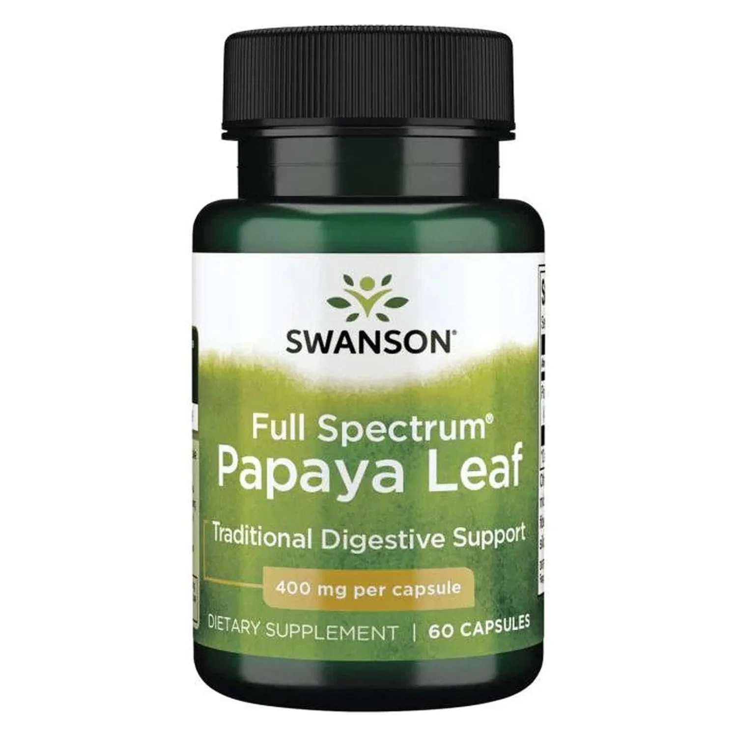Swanson Full Spectrum Papaya Leaf, 400mg - 60 caps