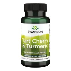Swanson Tart Cherry & Turmeric - 60 vcaps