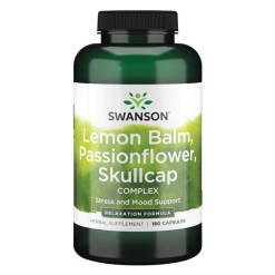 Lemon Balm, Passionflower, Skullcap Complex - 180 caps