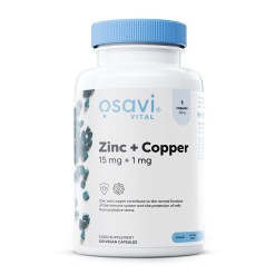 Osavi Zinc + Copper, 15mg + 1mg - 120 vegan caps