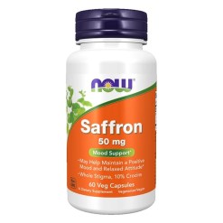 NOW Foods Saffron, 50mg - 60 vcaps
