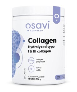 Collagen Hydrolysed Type I & III, Unflavoured - 300 grams