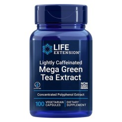 Life Extension Lightly Caffeinated Mega Green Tea Extract - 100 vcaps