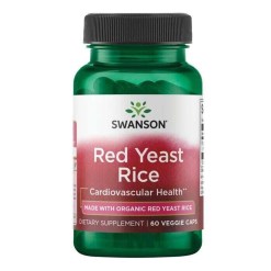 Swanson Red Yeast Rice, 600mg - 60 vcaps