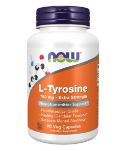 L-Tyrosine, Extra Strength 750mg - 90 vcaps