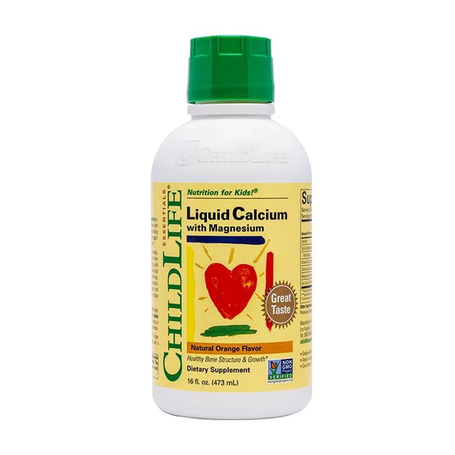 Liquid Calcium with Magnesium, Natural Orange - 473 ml.