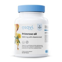Osavi Primrose Oil with Vitamin A & E, 1800mg - 60 softgels