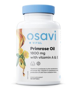 Primrose Oil with Vitamin A & E, 1800mg - 120 softgels