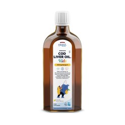 Norwegian Cod Liver Oil Kids, 500mg Omega 3 (Lemon) - 250 ml.