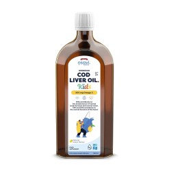 Norwegian Cod Liver Oil Kids, 500mg Omega 3 (Lemon) - 500 ml.