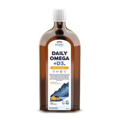 Daily Omega + D3, 1600mg Omega 3 (Natural Lemon) - 500 ml.