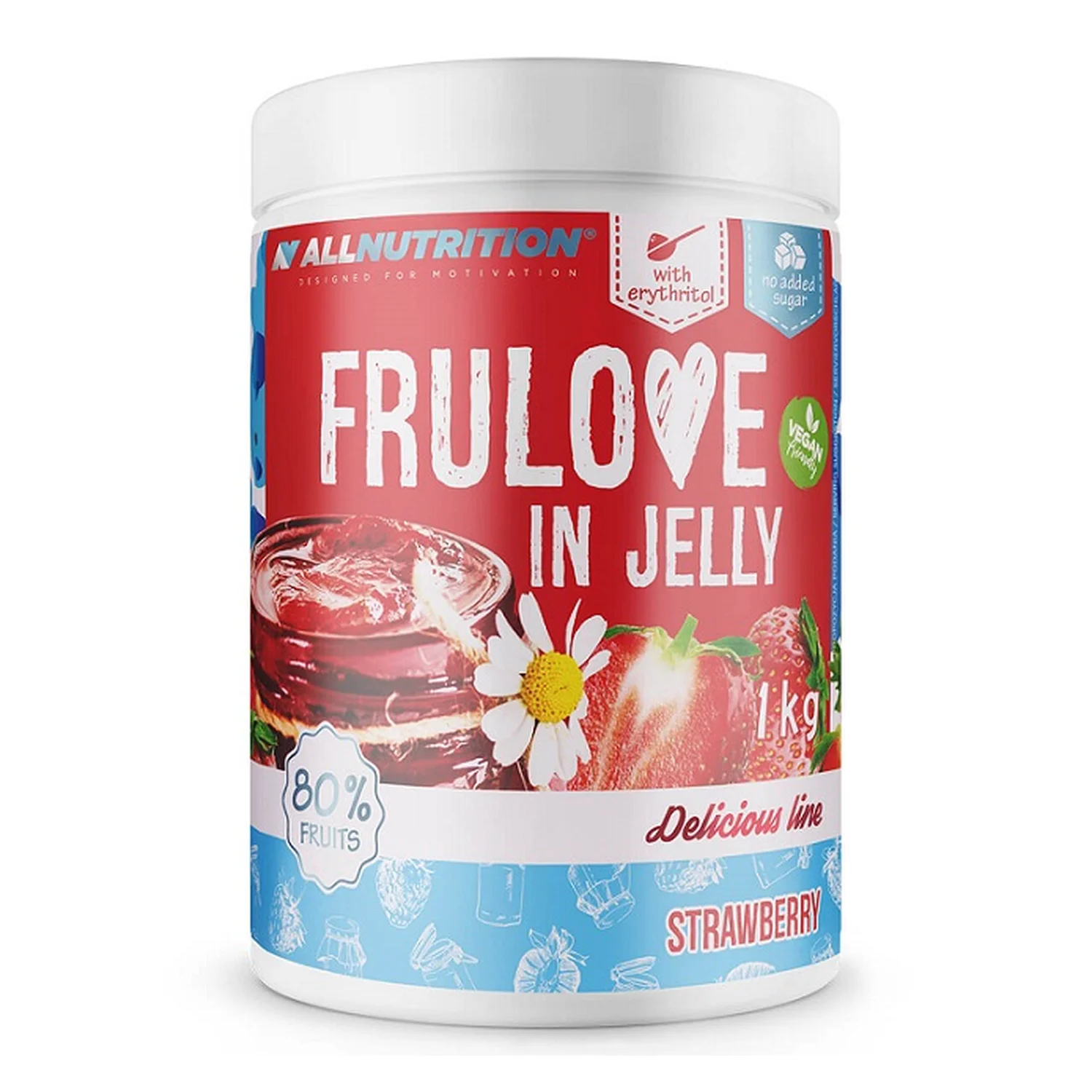 Frulove In Jelly, Strawberry - 1000 grams