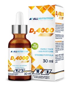 Vit D3 4000 Drops - 30 ml.