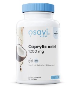 Caprylic Acid, 1200mg - 120 softgels