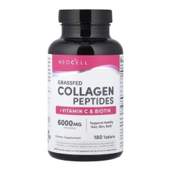 Grassfed Collagen Peptides + Vitamin C & Biotin - 180 tablets