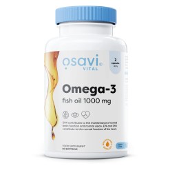 Omega-3 Fish Oil Molecularly Distilled, 1000mg - 60 softgels