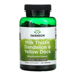 Swanson Milk Thistle Dandelion & Yellow Dock - 120 caps