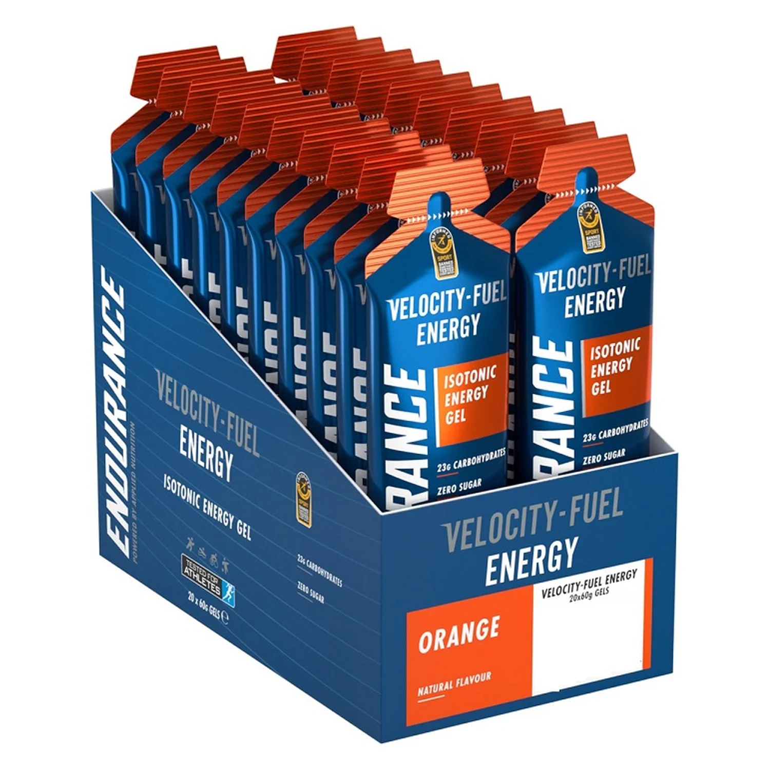 Applied Nutrition Endurance Energy Isotonic Energy Gel, Orange - 20 x 60g