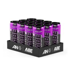 ABE Energy + Performance Cans, Grape Soda - 12 x 330 ml.