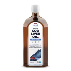 Norwegian Cod Liver Oil, 1000mg Omega 3 (Unflavoured) - 500 ml.