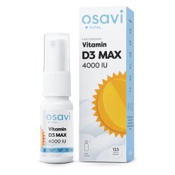Osavi Vitamin D3 Oral Spray, MAX 4000IU - 12.5 ml.