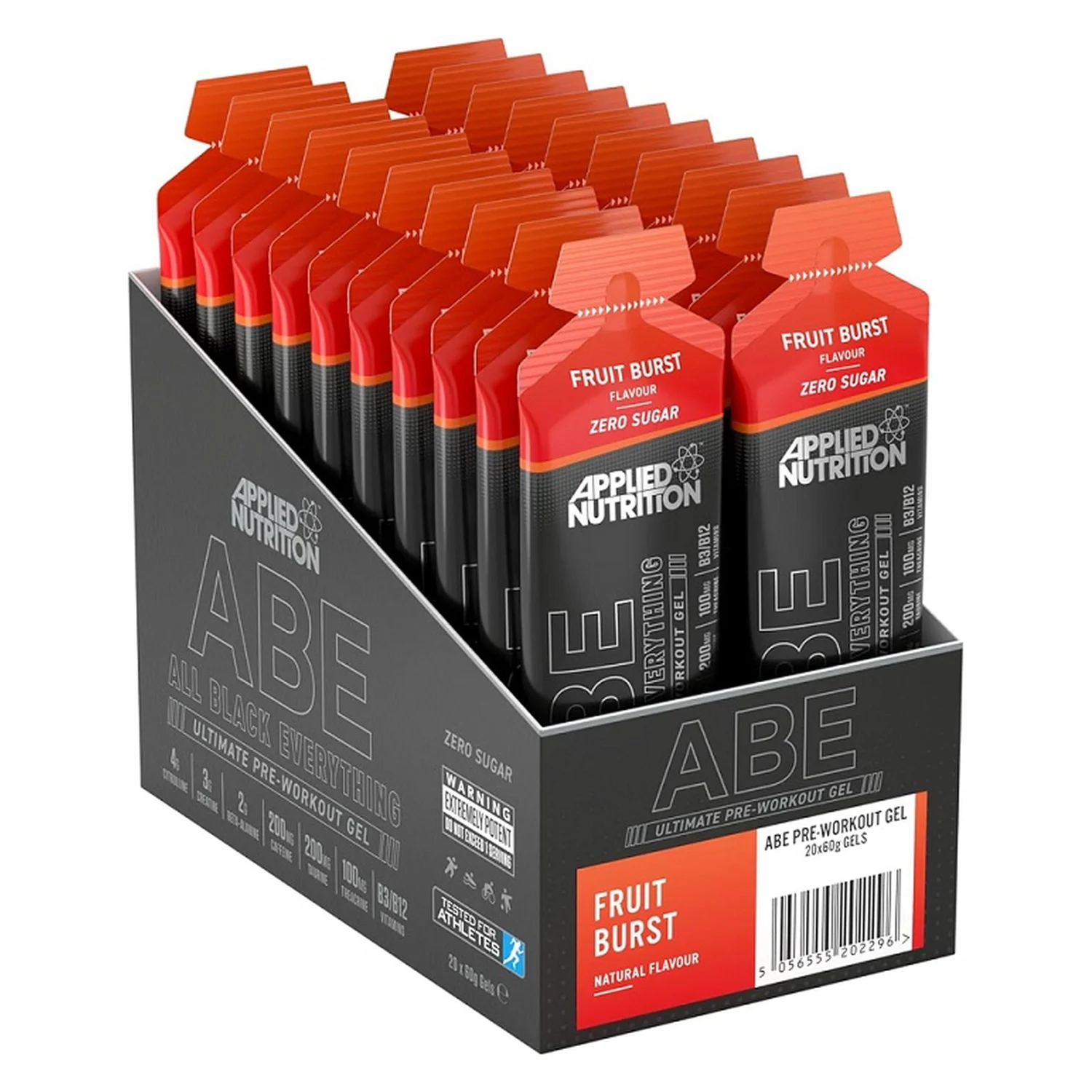 Applied Nutrition ABE - All Black Everything Gel, Fruit Burst - 20 x 60g