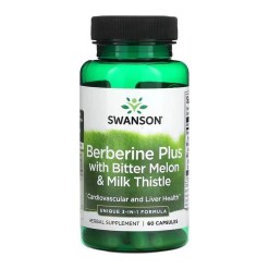 Swanson Berberine Plus with Bitter Melon & Milk Thistle - 60 caps