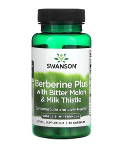 Berberine Plus with Bitter Melon & Milk Thistle - 60 caps