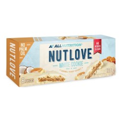 Allnutrition Nutlove White Cookie, Caramel Peanut Coconut - 8 cookies