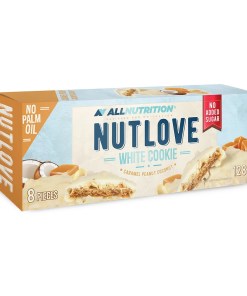 Nutlove White Cookie, Caramel Peanut Coconut - 8 cookies