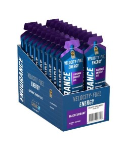 Endurance Energy Isotonic Energy Gel, Blackcurrant - 20 x 60g