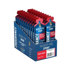 Endurance Sprint Isotonic Energy Gel + Caffeine, Fruit Burst - 20 x 60g