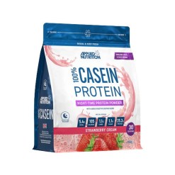 Applied Nutrition 100% Casein Protein, Strawberry Cream - 900 grams