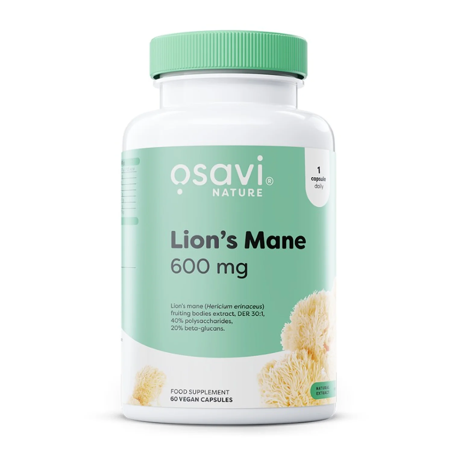 Lion's Mane, 600mg - 60 vegan caps