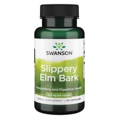 Swanson Slippery Elm Bark, 400mg - 60 caps