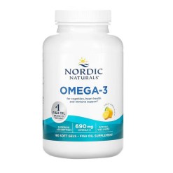 Nordic Naturals Omega-3, 690mg Lemon - 180 softgels