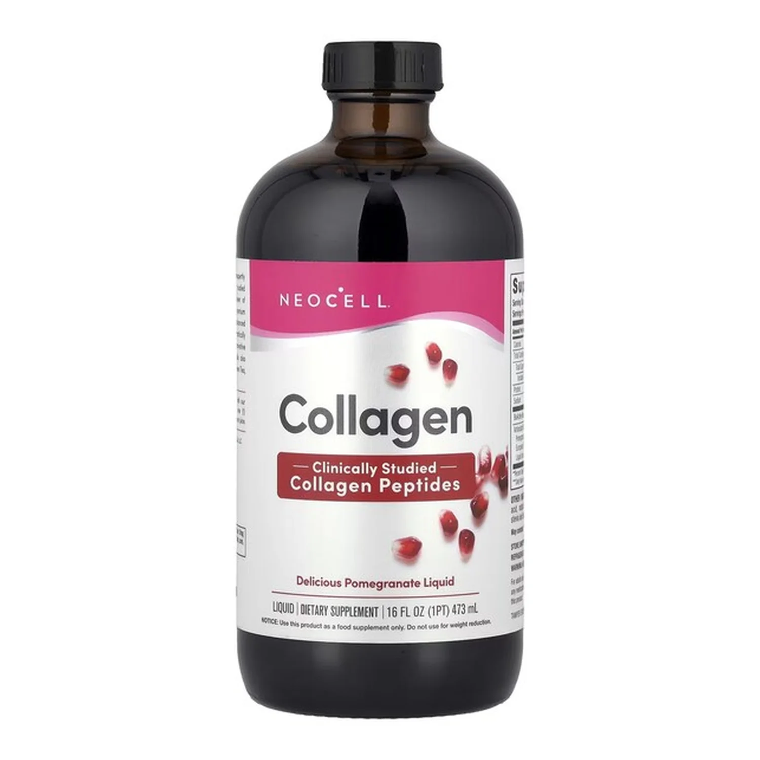 Collagen Liquid, Pomegranate - 473 ml.
