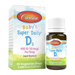 Carlson Labs Baby's Super Daily D3, 400 IU - 2.54 ml.