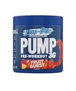 Pump 3G Pre-Workout (Zero Stimulant), Fruit Burst - 375 grams