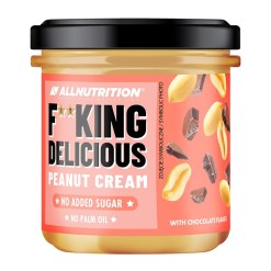 Allnutrition Fitking Delicious Peanut Cream, with Chocolate Flakes - 350 grams