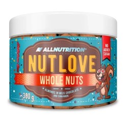 Allnutrition Nutlove Whole Nuts, Almonds in Milk Chocolate and Cinnamon - 300 grams