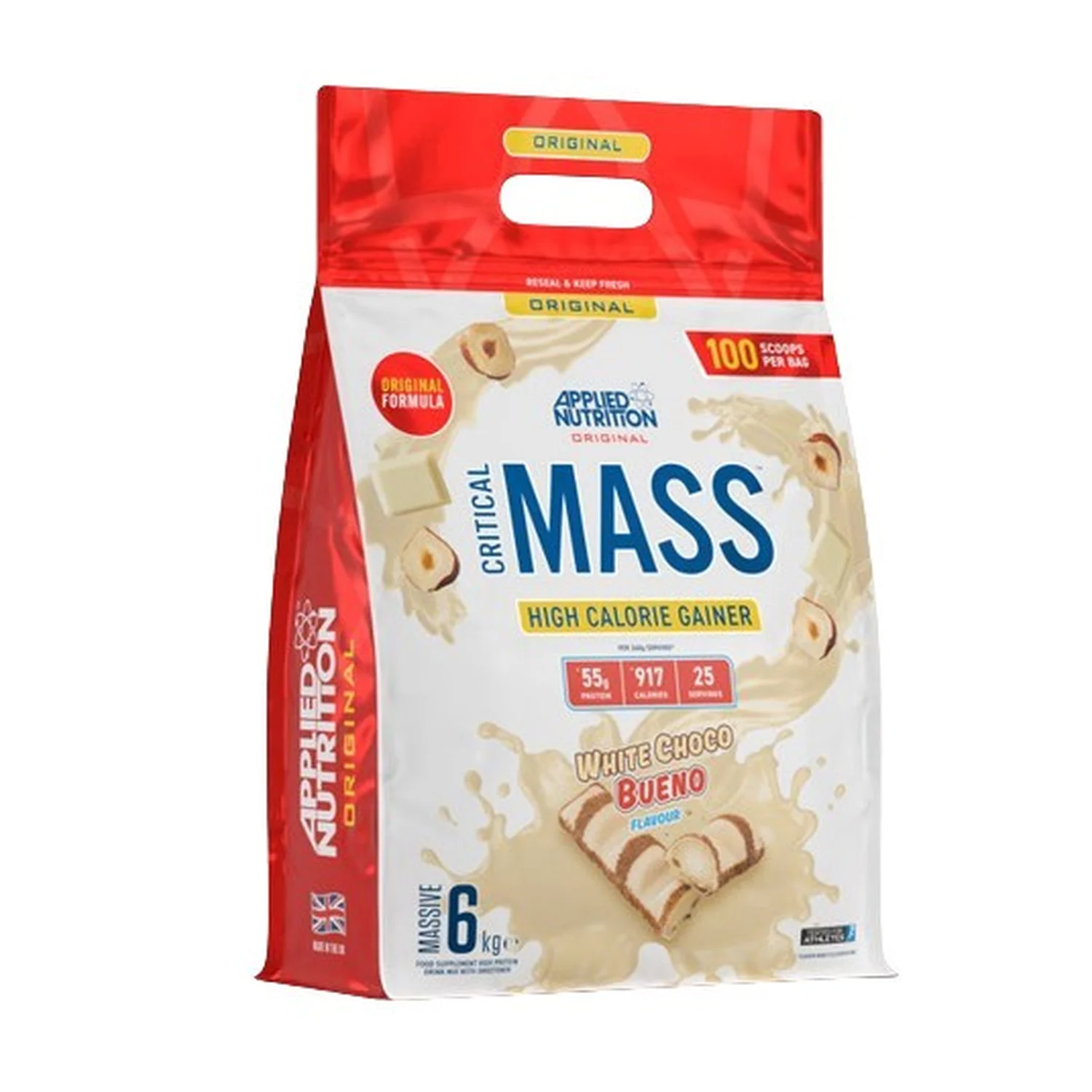 Applied Nutrition Critical Mass - Original, White Choco Bueno - 6000 grams