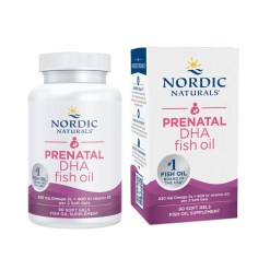 Nordic Naturals Prenatal DHA, 830mg Omega-3 + 400 IU D3 Unflavored - 90 softgels