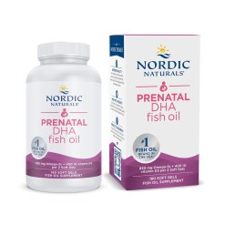 Nordic Naturals Prenatal DHA, 830mg Omega-3 + 400 IU D3 Unflavored (EAN 768990891045) - 180 softgels