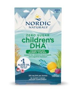 Children's DHA Vegetarian Gummy Chews, 250mg Passion Fruit Lemon - 30 gummies